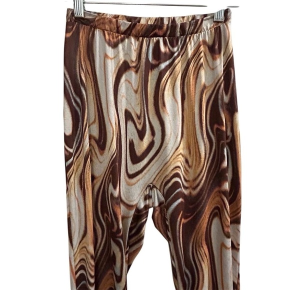 May Pink Women's Swirl Pattern Leggings Multicolor Casual - Picture 4 of 7